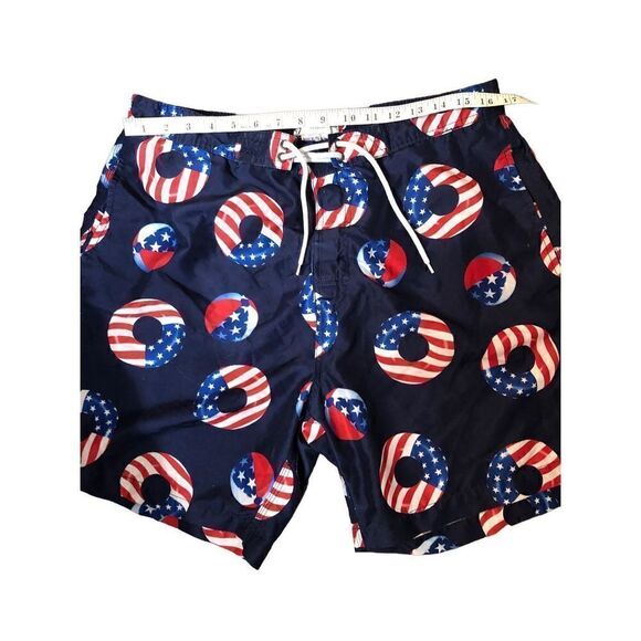 Trunks Surf and Swim Co. Swami American Flag Print Swim trunks - Picture 6 of 7